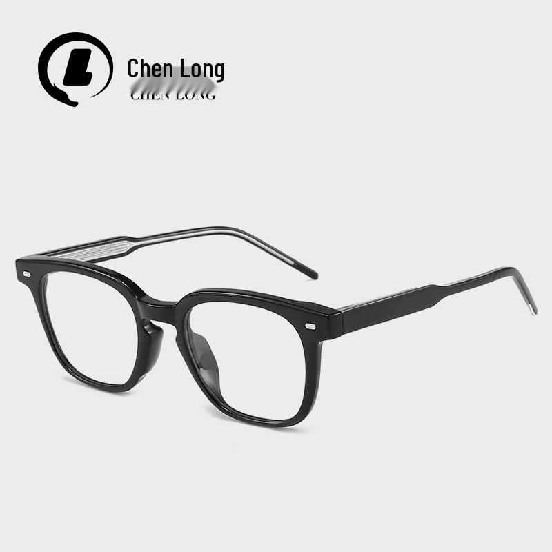 Blush GM Women's Eyeglass Frames Kub2116 - No Makeup Plano Anti-Blue Light Men's Transparent Black Frame