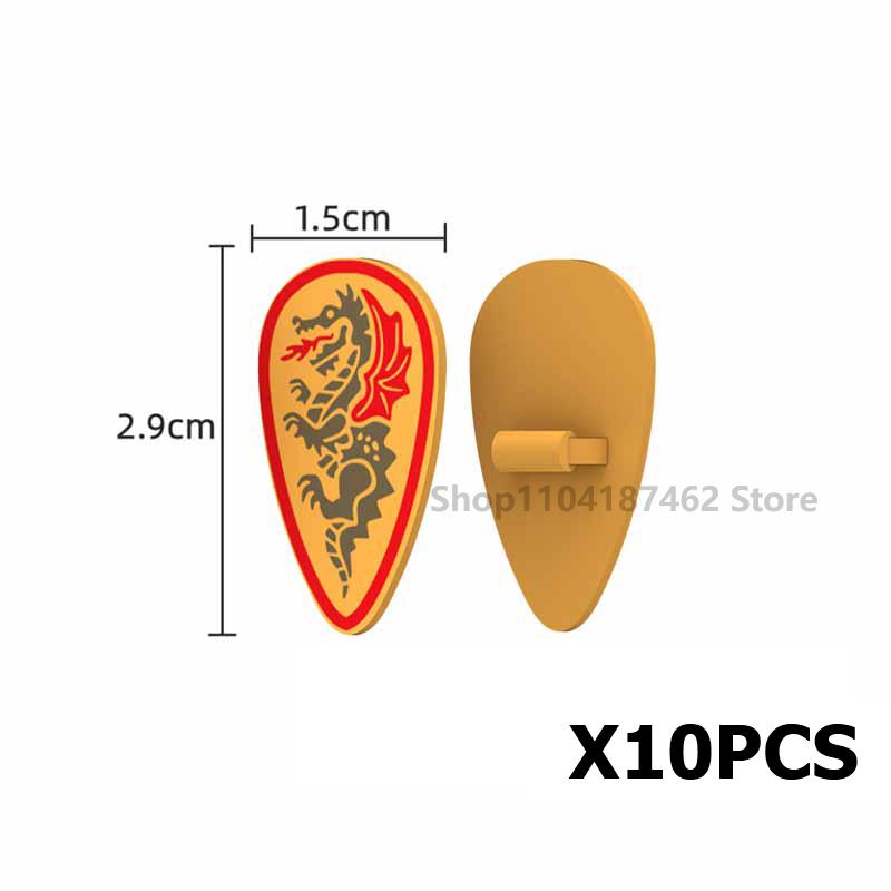 Medieval Roman Knight Legion Building Block Castle Green Dragon Forest Wolf War Horse Dragon Lion Shield Armor Cloak Brick Toys