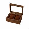 Watch and Jewelry Storage Box Soft Velvet Lining Wooden MultiCompartment Design Glass