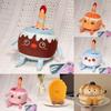 Pancake Chocolate Cake Story Plush Toy Soft Fruit Shaped Gift For Kids And Collectors