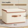 Oxford Cloth Large Flip-Top Storage Box with Lid for Clothes and Household Organizing