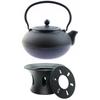 CAST IRON KETTLE 1.5 L TEA INFuser with Strainer + Warmer