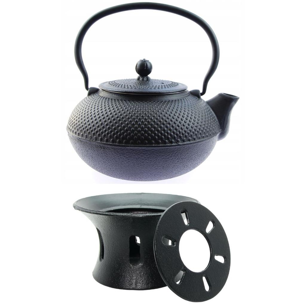 CAST IRON KETTLE 1.5 L TEA INFuser with Strainer + Warmer