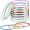 5/10/20/40PCS Stainless Steel Wire Keychains Assorted Colors Durable Screw Locking Keychain 150x1.5mm Cable Rope Key Circles ZYF