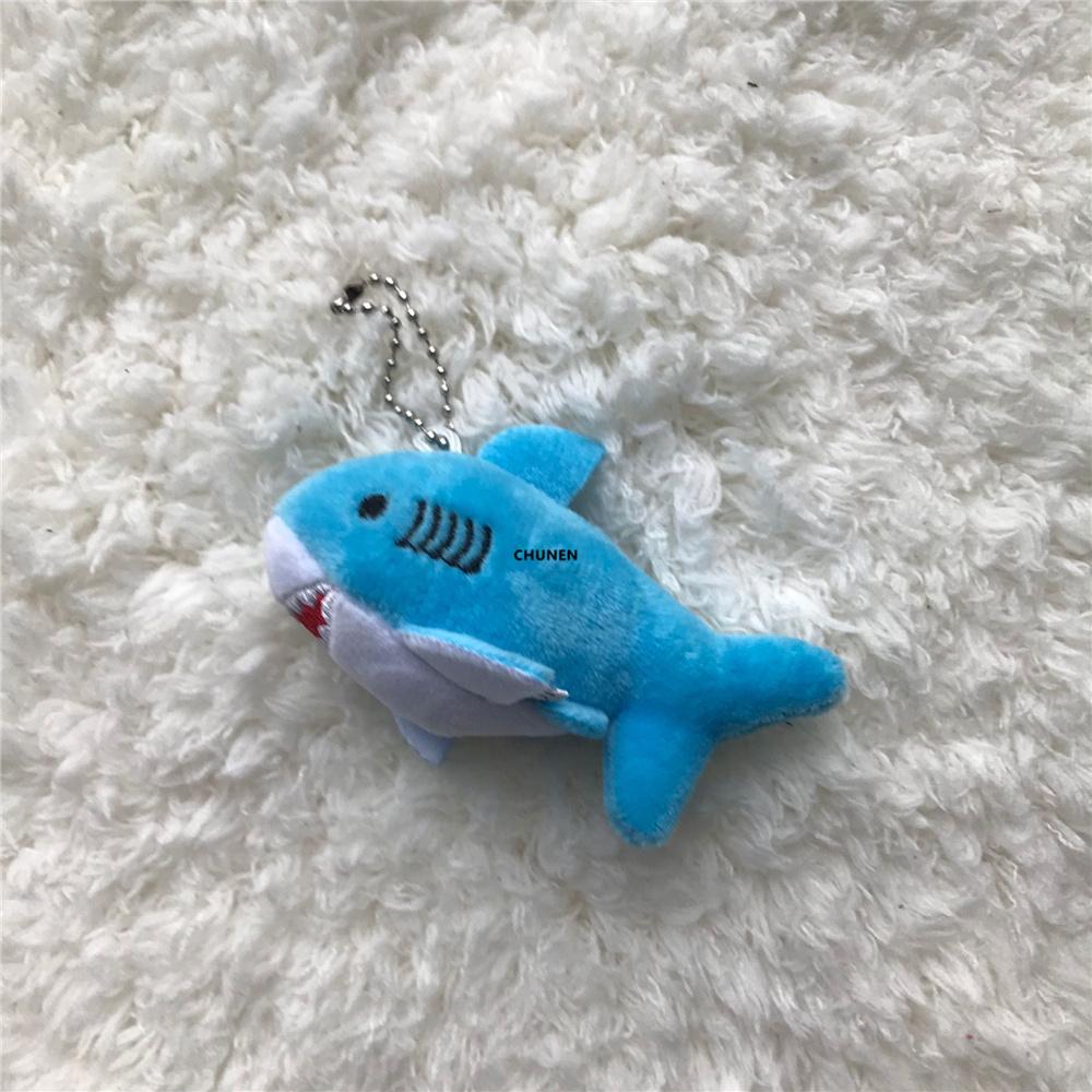 3Colors- 8CM Shark Plush Toy , Small Accessories Plush Shark Doll