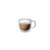 150-450ML Double-layer Transparent Glass Coffee Cups with Handle Double-layer Heat Insulation High Temperature Juice Milk Cups
