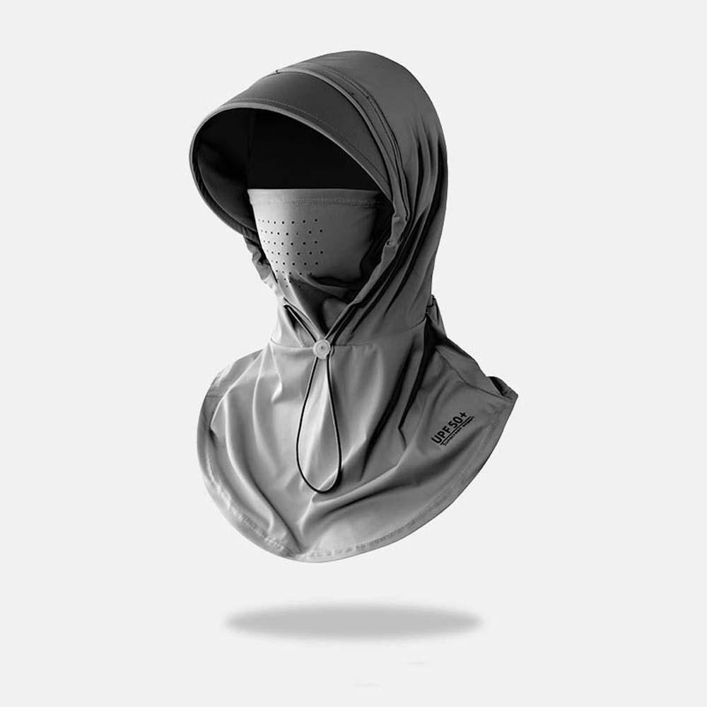 Ice Silk Anti-UV Balaclava Hat Elastic Face Sun Protection hat Sunscreen Hat With Mask Shawl  Women