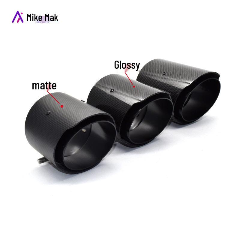 BMW M2/M3/M4 Carbon Fiber Exhaust Tip - Black AK Weld-Free