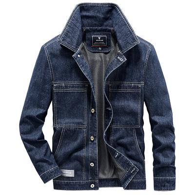 Denim Jacket for Men Spring and Autumn New Style Loose Retro Trendy Casual Denim Jacket Top for Men