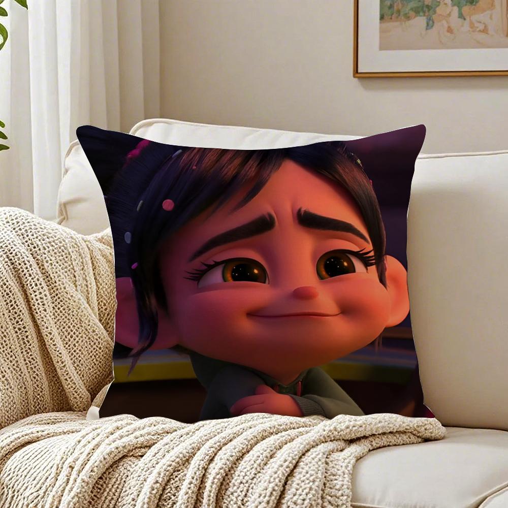 movie animated WreckIt RRalphes Cushion Cover Pillowcase Antidustmite living Room Sofa Decor Cushion Room