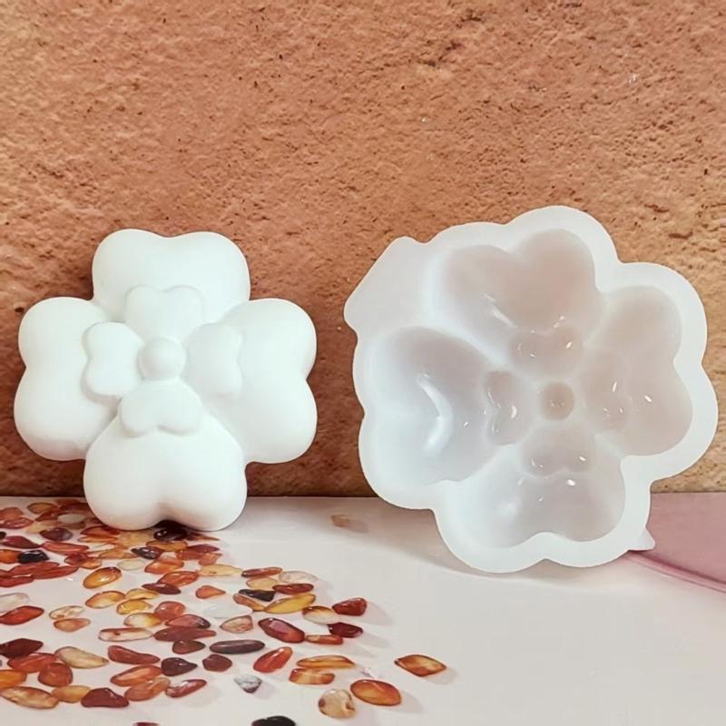 Wiederverwendbare Lebensmittelqualität Silikon Blume Form Form DIY Zement Gips Harze Handwerk Dekorative Wohnaccessoires Ornament