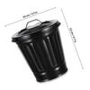 Creative Small Garbage Bin Desktop Trash Can Cute Covered Waste Container for Kitchen Bathroom Office Flower Pot Storage