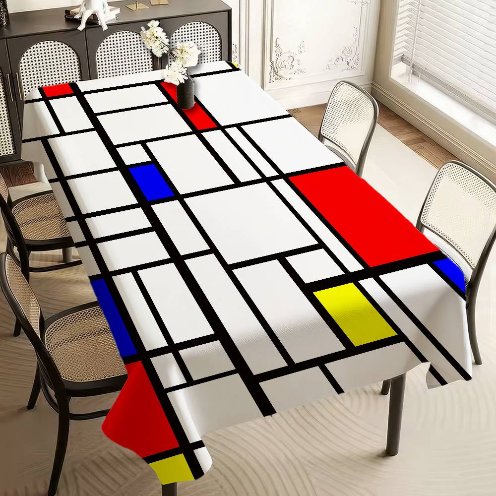 Art P-Piet CC-ornelies M-Mondrian Tablecloth Home Dinner Table Cover Banquet Outdoor Party Cover Hotel Decoration Tablecloths