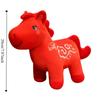 Letter Print Plush Horse Doll Soft Stuffed Horse Stuffed Animal Zodiac Horse Figurine  Car Decor