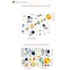 Cosmic Starry Sky Astronaut Stars Sticker Nine Planets Background Wall Stickers Astronaut Self-Adhesive Removable Decals