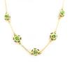Les Trésors De Lily [D6288] - Designer Necklace 'Rosa Romantica' Green