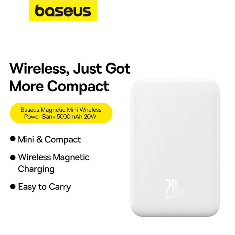 

Baseus Magnetic Mini Wireless с быстрой зарядкой Power Bank 5000 мАч 20 Вт