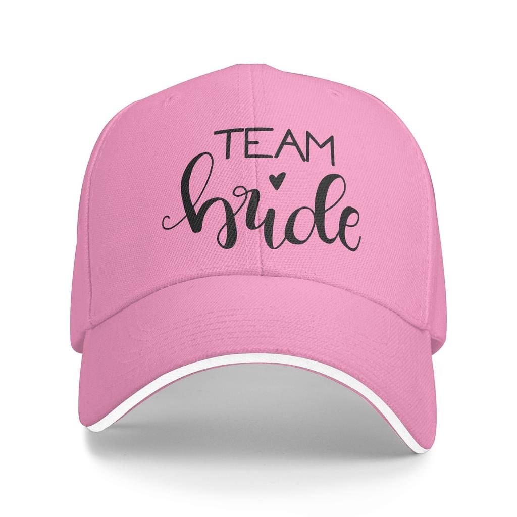 Hearts Bride Bachelorette Party Team Casual Baseball Cap Summer Trucker Hat Wholesale Outdoor Gym Snapback Cap Baseball Caps