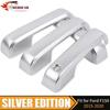 Silver Car Exterior Outer Door Handle Decor Cover Shell Trim For FORD F150 15-20