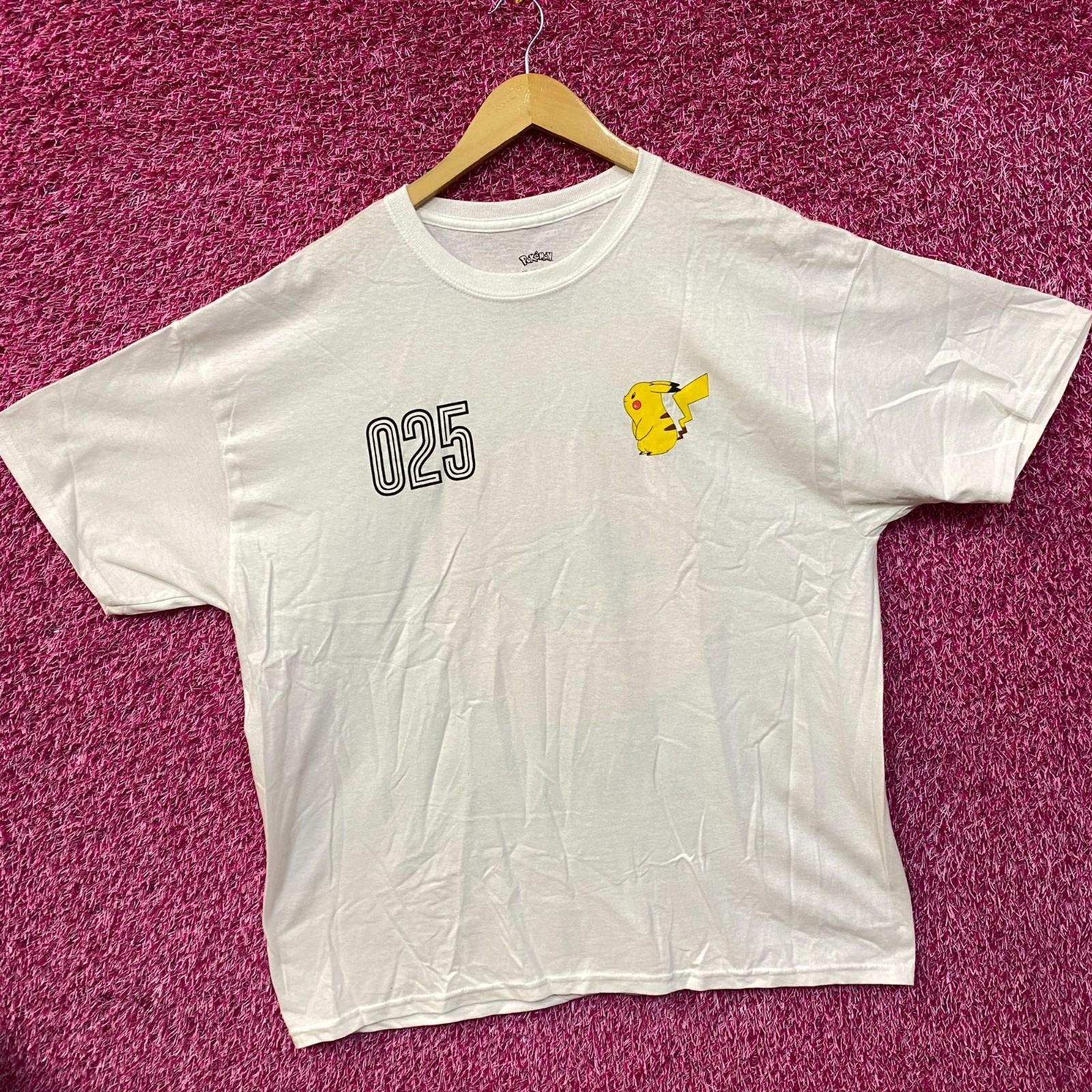 Pokemon Pikachu 025 Japanese Lettering T-Shirt M