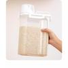 Plastic Food Storage Containers With Sealed Lids And Measuring Cup For Kitchen Rice Cereal Dry Food