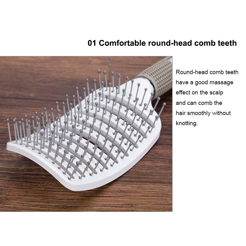 Massage Hair Brush Scalp Hairbrush Comb Professional Ribs Comb Hair Shampoo Brushes Hairdressing Comb Curly Hair Rib Comb
