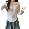 Women's Korean Style Hooded Cropped Sweatshirt, Zipper Long Sleeve, Thin Spring/Autumn 2023 Fashion.