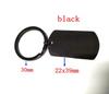 10Pcs/Lot Strip Blank Mirror Polished Stainless Steel Keychain For DIY Custom Women's Men's Keychain