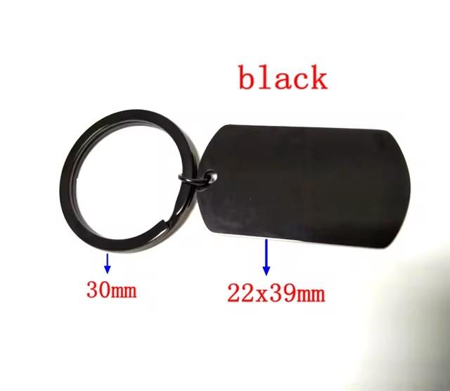 10Pcs/Lot Strip Blank Mirror Polished Stainless Steel Keychain For DIY Custom Women's Men's Keychain