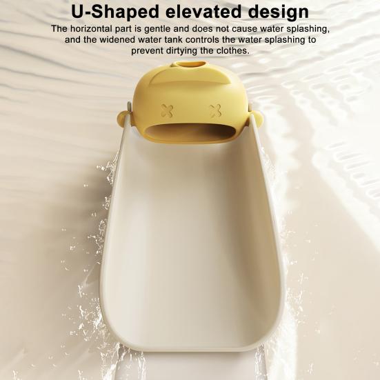 1/2Pcs Faucet Extender Food-Grade Silicone Bathroom Sink Faucet Extender Splash-Proof Wide Waterfall Spout Washing Faucet Tool