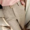 Pantaloni harem de lână îngroșați de iarnă pentru femei Pantaloni creion cu talie înaltă pentru femei Pantaloni eleganti pentru femei 24538