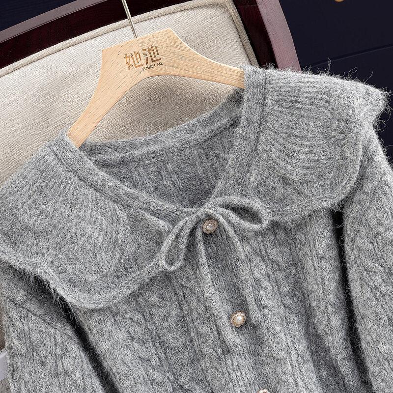 Women's V-Neck Cable Knit Pullover Sweater