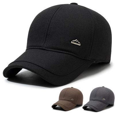 Φθινόπωρο Χειμώνας Ανδρικό Καπέλο Μπέιζμπολ Αντιανεμικό με Προστασία Αυτιών Μεσήλικων και Ηλικιωμένων Βαμβακερό Καπέλο Εξωτερικού Χώρου Ζεστό Αδιάβροχο Καπέλο Μπαμπά