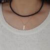 [ Modern Like ] Silver 925 Onyx Black Necklace 4mm