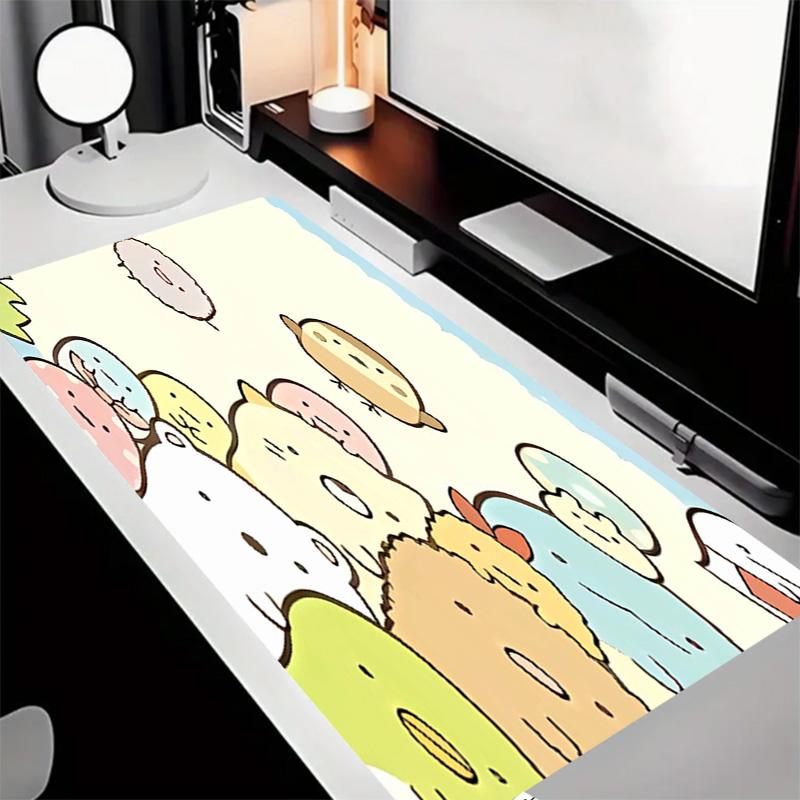 Sumikko Gurashi2 Theme Premium Non-slip Mouse Pad with Stitched Edges,Durable Rubber Material,for Desktop & Gaming Great Gifts