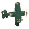 Vintage Wind Up Airplane Toy Tinplate Retro Clockwork Aircraft Figure Mini Airplane Ornament for