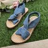Summer New Women Sandals Weave Flats Shoes Bohemian Slippers 2025 Trend Casual Beach Flip Flops Woman Slides Sandalias