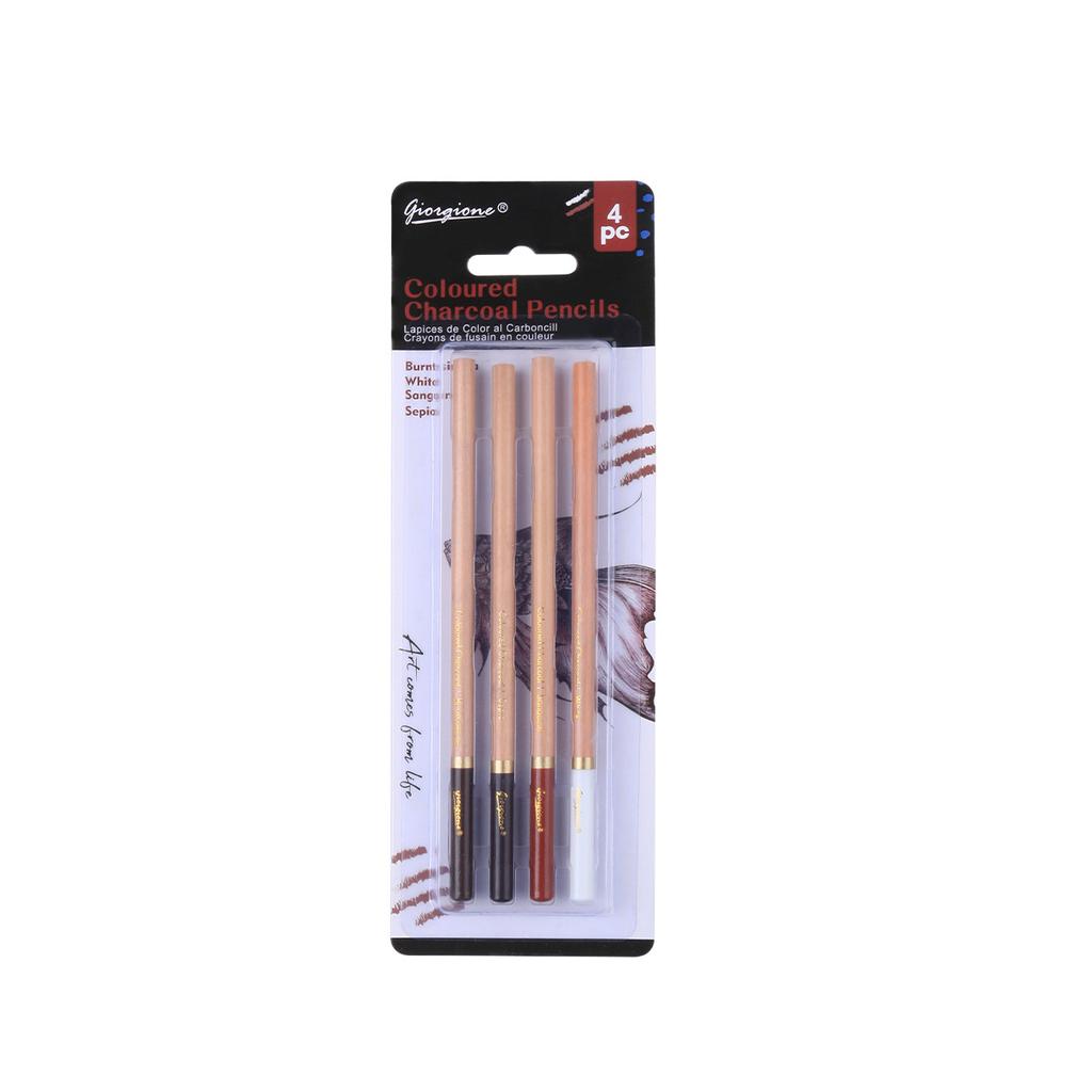 2/3/4/6/18pcs Sketch Pencil Set Charcoal Pen Easy Coloring for Outdoor Sketching Shadow Highlight Drawing Design