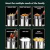 Fritteuse aus Edelstahl mit Frittierkorb, multifunktionaler kleiner Topf, speziell für die Küche, zum Frittieren von Hühnchen und anderen Kochutensilien