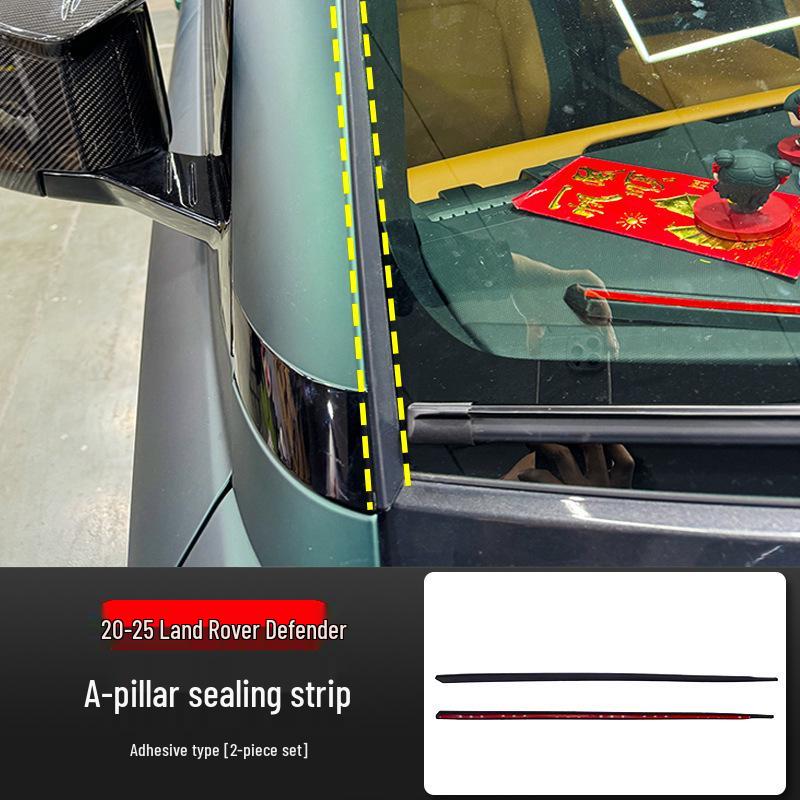 Land Rover Defender Windshield Soundproof and Dustproof A-Pillar Strip, 2020-2025 Models A-Pillar