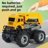 Childrens Engineering Vehicle Excavator Crane Mixer Truck With Inertial Drive For Learning And Play