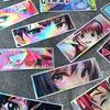 32PCS 12cm Long JDM Anime Girl Car Stickers Laser Rainbow Auto Window Windshield Motorcycle Body Moto Helmet Accessories Decals