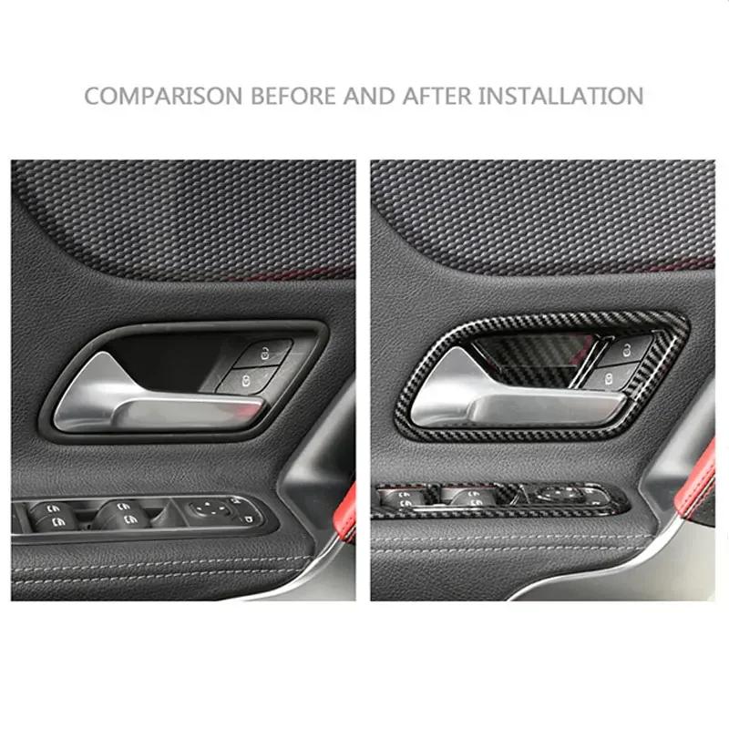 Hot Interior Mouldings For Mercedes Benz A CLA Class W177 V177 C118 W118 AMG A35/45 CLA35 CLA45 2019 2020 Car Door Armrest Handl