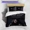 3 szt. Personalizowany Zestaw Pościeli Billie Eilish Zapięcie Poszwy na Kołdrę Zawiera 1 Poszwę na Kołdrę i 2 Poszewki na Poduszki na Wszystkie Pory Roku Wystrój Sypialni