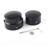 2Pcs Motorcycle Rear Axle Nut Cover Cap Sets for Harley Dyna XG XL 883 1200 Fat Boy Softail  Chrome Black
