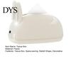 Decorative Facial Tissue Dispenser Cute Rabbit Shape Box, Plastic Dispenser, Bunny Box Holder Cream Style Napkin Case for Living Room And Bedroom