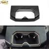 Carbon Fiber Rear Cup Holder Cover Trim Frame 1pcs For Toyota Tundra