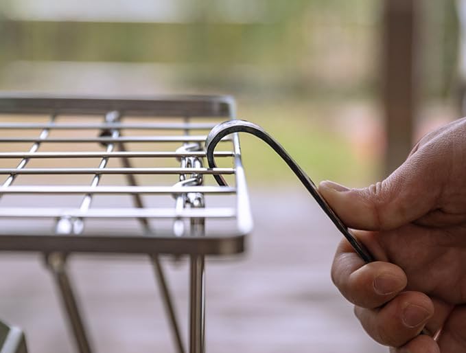 CAMPING MOON FD-22 Stainless Steel Extendable Field Rack for Camping