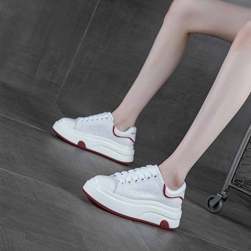 Thick-soled heightening spring new casual sports shoes 35 красный