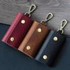 Herren Gürteltasche Retro Crazy Horse Leder Schlüsselhalter und Münzbörse, Multifunktionaler Echter Erster Schicht Rindsleder Schlüsselanhänger.